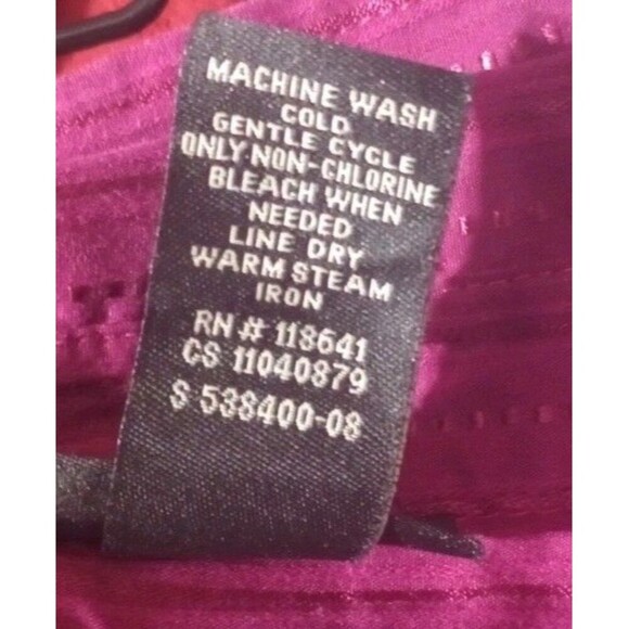 Lane‎ Bryant Top Short Sleeve Button Up Career Wear Purple/Magenta Size 18/20 - Picture 4 of 4